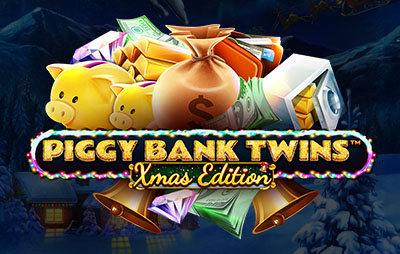 Piggy Bank Twins Xmas
